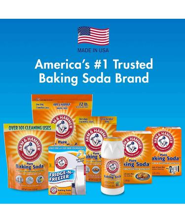 Arm & Hammer Pure Baking Soda Shaker 12 Oz - Pack of 6 - Multipack Deal - Buy Online on GoSupps.com
