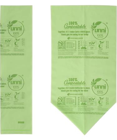 UNNI 100 Compostable Bags 30-33 Gallon 124 Liter 20 Count Extra Thick 1.1 Mils Lawn  Leaf Yard Waste Bag Non-GMO ASTM D6400 EN 13432 US BPI  Europe OK Compost Home Certified San Francisco 33 Gallon 20 Count (P - Buy Online on GoSupps.com