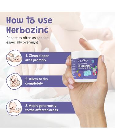 Buy 834 Baby Zinc Oxide Diaper Cream Herbozinc 120g - Soothing & Protecting for Delicate Skin | International Shipping Available - Buy Online on GoSupps.com