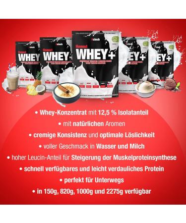 Honest Whey Protein Powder Rice Pudding Cinnamon 820g - Instant Soluble Protein with EAA & BCAA for Optimal Muscle Building - Buy Online on GoSupps.com