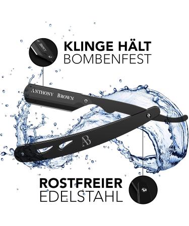 Buy Anthony Brown Razor Set - Precision Blade Head Black & Silver Options Includes Changing Blades & Etui - International Shipping Available - Buy Online on GoSupps.com