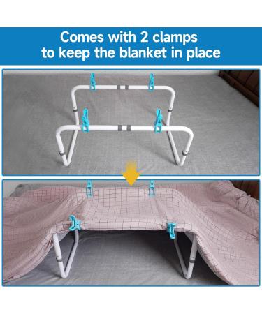 Blanket Lifter for Feet Sheet Riser Height Adjustable Relieve Pressure Foot Tent Blanket Support Holder Recovery with 4 Clips for Surgery - Buy Online on GoSupps.com