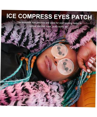 Anneome 1 Pair Ice Eye Stickers Eye Patches Cool Under Eye Under Eye Gel Pads Eye Cooling Patches Ice Eye Mask Reusable Eye Gel Pads Eye Pads Cold Eye Compress for Puffy Eyes Pad Eye PVC - Buy Online on GoSupps.com