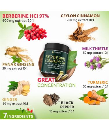 Herbpy Bundle 7in1 Berberine HCl 97% & 6in1 Beet Root Capsules - Buy Online on GoSupps.com