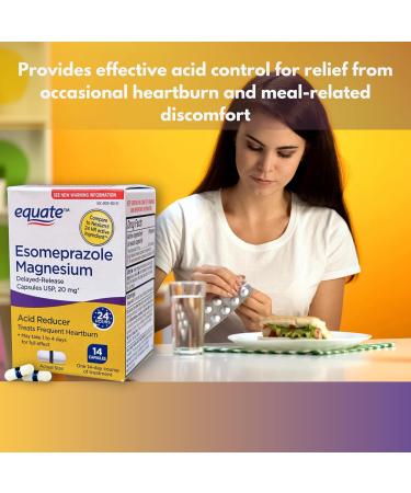 Esomeprazole Magnesium 20mg- Capsules Delayed Release 14 Count (Pack of 1) - Buy Online on GoSupps.com