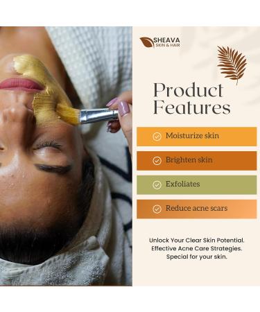 Turmeric Face Mask with Vitamin E - Dark Spot Treatment Kaolin Clay for Acne Refine Pores Smooth & Radiant Skin - Buy Online on GoSupps.com