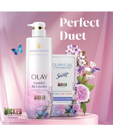 Olay Body Wash for Women Couldn't Be Lovelier Glinda's Edition Intensely Hydrating & Renewing Pro-Hyaluronic Acid Serum & Vitamin B3 All Skin Types Raspberry & Bubbles Scent 20 fl oz (Pack of 2) - Buy Online on GoSupps.com