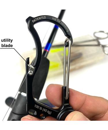 OUTDOOR ELEMENT Firebiner - Fire Starter Carabiner Multi Tool with Utility Blade and Bottle Opener - Keychain Emergency Tool in Black Forest - Buy Online on GoSupps.com