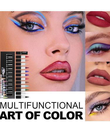  Mimoqk Waterproof Eye Liner Gel | Natural Matte Eye Liner Cream | Tinted Eye Liner Gel | Waterproof Gel Eyeliner Matte Teint Eye Liner Natural Cream Eye Liner Natural Eye Liner for Makeup - Buy Online on GoSupps.com