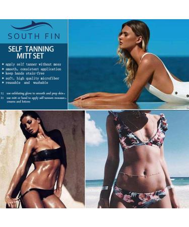 Back Applicator for Self Tanner | Machine Washable Soft Black Lotion Applicator with Handle - Self Tanner Sunscreen Applicator Self Tanner for Tanning Lotion for Rockia - Buy Online on GoSupps.com