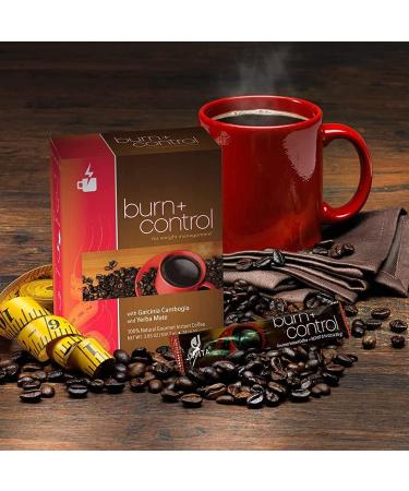 Premium Burn + Control Coffee with Garcinia Cambogia & Yerba Mate for Weight Management - 24 Count - Buy Online on GoSupps.com