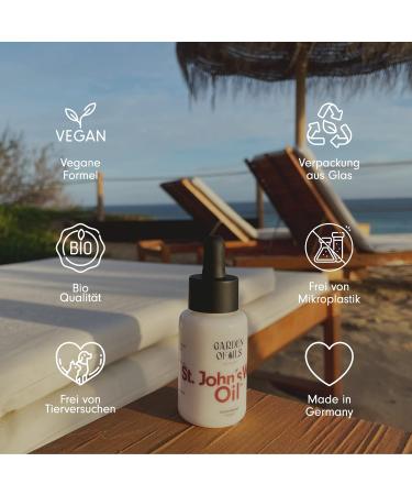 Organic St. John's Wort Oil - Natural Red Oil for Scars & Dry Skin Care - Made in Germany - 30 ml | Garden of Oils - Buy Online on GoSupps.com