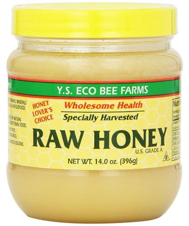 YS Eco Bee Farms Raw Honey - Pack of 2 - 14 Oz.