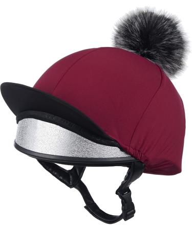 LeMieux Ladies Silk Pom Pom Hat - One Size Mulberry | Premium International Shipping - Buy Online on GoSupps.com