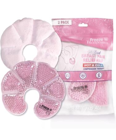 USA Merchant | Hot/Cold Plush Breast Gel Bead Packs by L'AUTRE PEAU Set of 2 Relief for Breastfeeding Nursing Pain Mastitis Engorgement Swelling Plugged Ducts | Boost Milk Let-Down & Production Pink Breast Pads