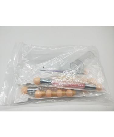 Belvanr Sponge Tool Nail Art Set | 3 Spit Double Head Ombre Sponge & 12 Replacement Heads | Professional Nail Art Rendering & Silicone Stamp Tools - Buy Online on GoSupps.com
