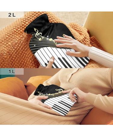 Hot Water Bottle with Cover 2L - Large Pain Relief Bag for Back Pain & Hot/Cold Therapy | International Shipping - Buy Online on GoSupps.com