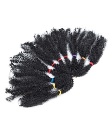 3 Packs Marley Twist Hair Crochet - Afro Kinky Bulk Curly Hair Extensions - Dark Black Synthetic Braids - Buy Online on GoSupps.com