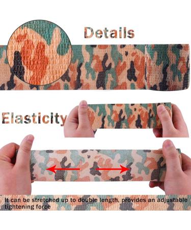 BQTQ 2 Inch Camouflage Cohesive Bandage Tape - 8 Rolls, Self Adherent Stretch Bandage for Ankle Sprains, Swelling in 8 Camo Colors - Ideal for Humans and Animals - Buy Online on GoSupps.com