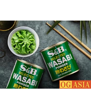 S&B Lot de 2 paquets de poudre Wasabi japonaise naturelle et sans additifs artificiels OG ASIA 60 g - Buy Online on GoSupps.com