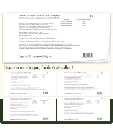Swanson Glucosamine Chondroitin & MSM 120 Tablets High Dosed Laboratory Tested Soy Free Gluten Free Non-GMO - Buy Online on GoSupps.com