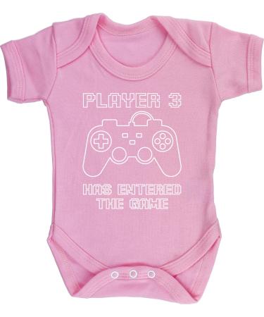 Hippowarehouse Player 3 has entered the game baby vest bodysuit (short sleeve) boys girls