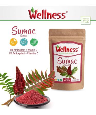 Sumac Spices 8 oz-227 g no GMO no Irradiation | Spice Seasoning | Turkish Sumak | Resealable Bulk Bag - Buy Online on GoSupps.com