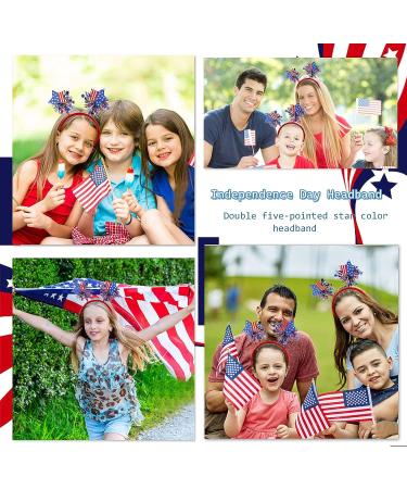 BELSITA 4th of July USA Flag Star Head Bopper Hair Band - Patriotic Theme Party Supplies for Adults & Kids - Buy Online on GoSupps.com