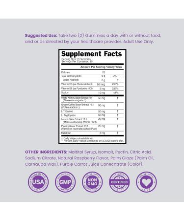 Night Time Fat Burner Gummies (60 Count) Weight Loss & Metabolism - Sugar-Free - Delicious Raspberry Flavored Melatonin Supplement Gummies - Vegan Safe - Third Party Tested - Made in USA 60 Count (Pack of 1) Night Time Fat  - Buy Online on GoSupps.com