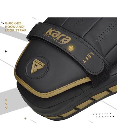 RDX Curved Focus Mitts Maya Hide Leather  Adjustable Strap  Ventilated - Buy Online on GoSupps.com