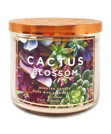 Bath and Body Work Cactus Blossom 3-Wick Scented Candle - 14.5 oz / 411 g
