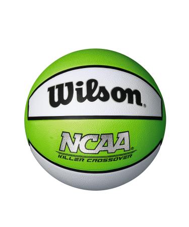 WILSON NCAA Outdoor Basketballs - 29.5", 28.5", 27.5" Killer Crossover Size 5 - 27.5" Lime/White
