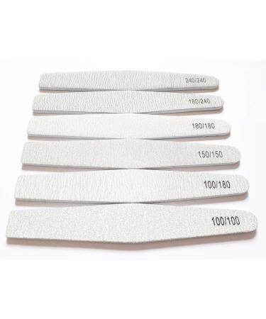 8X Nail Files Zebra Shape Diamond Chose GRIT Double Sided Emery Board (GRIT 240/240) - Buy Online on GoSupps.com