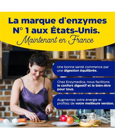 Enzymedica Lacto Enzymatic Formula For Lactose And Casein Intolerance Indicated For Cross-Contamination Gluten Free Dairy Free Vegan 90 Capsules - Buy Online on GoSupps.com