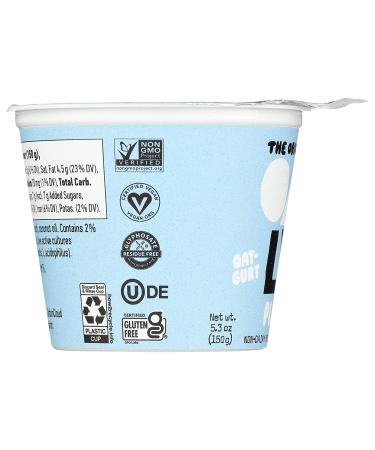 Oatly Plain Oatgurt 5.3 OZ - Dairy-Free Yogurt Alternative - Buy Online on GoSupps.com