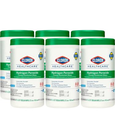 Clorox Healthcare Hydrogen Peroxide Wipes - 155 Count Pack of 6 | Fast International Shipping - Buy Online on GoSupps.com