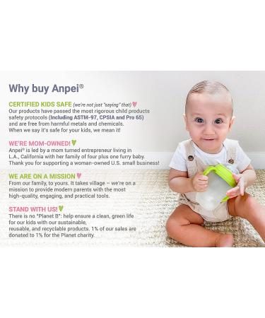 Anpei Straw Sippy Cup Nipple Kit Bundle for Comotomo Baby Bottles | 6 Piece Set with Brushes - Pink - Buy Online on GoSupps.com