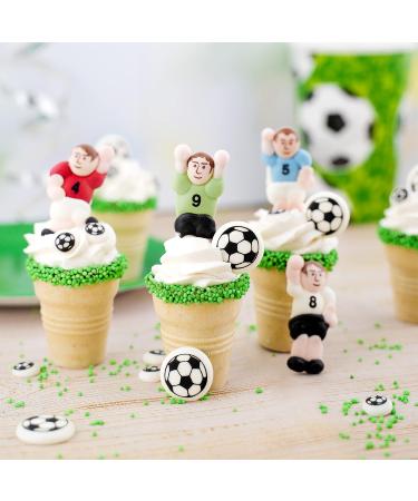 Buy G nthart Backdecor 12 Sugar Footballer & Footballs - Perfect Edible Cake Decoration for Football Events & Birthdays (21g) - Buy Online on GoSupps.com