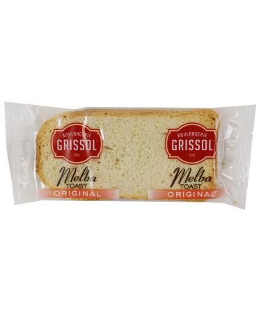 Grissol Original Melba Toast, 40 Individual 2-Count Packages