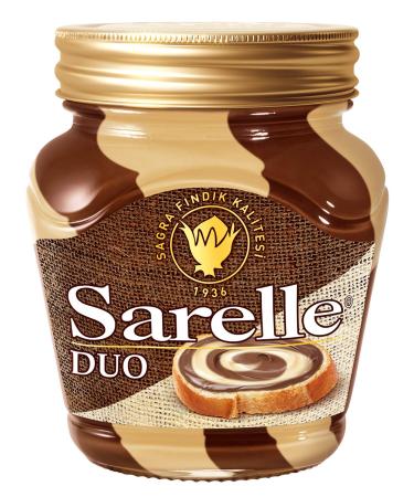 Sarelle Tartinades au chocolat et aux noisettes (tartinade la noix et au chocolat 350 g)