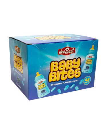 Baby Bites Blue Club Pack - Pacifier Candy for Baby Boy Shower - Kosher - 48 Individual Bags - Buy Online on GoSupps.com