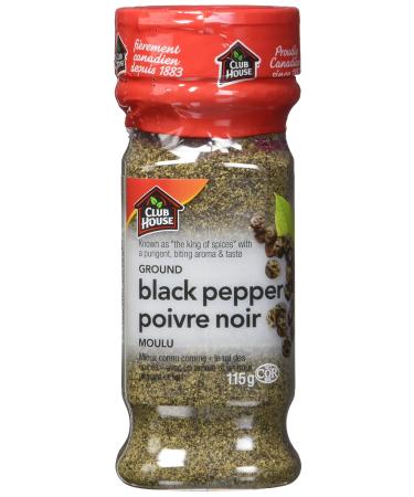 Club House Quality Natural Herbs & Spices Ground Black Pepper 115g