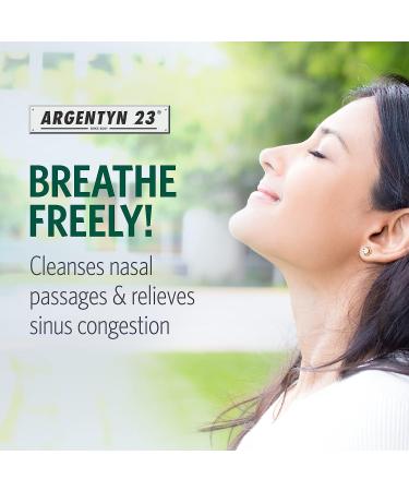 Argentyn 23 Bio-Active Silver Hydrosol Nasal Spray - 1oz (29mL), 23ppm Colloidal Silver for Sinus Relief - Natural Nasal Spray - Buy Online on GoSupps.com
