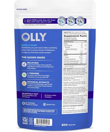 OLLY Extra Strength Sleep Gummy 5 mg Melatonin - 120 Gummies - Buy Online on GoSupps.com