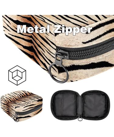 Animal Tiger Portable Sanitary Napkin Storage Bag - Zipper Pouch for Teen Girls & Women | International Shipping - Buy Online on GoSupps.com