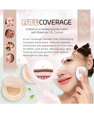 Buy Makeheal 1.P.L Cushion SPF 40 PA++ - Blemish Concealer Redness Reducer All-Day Coverage Lightweight Semi Matte Finish - Korean Beauty (21N - Clarity) - International Shipping Available - Buy Online on GoSupps.com