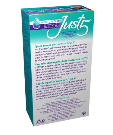 Just 5 Women's 5 Minute Permanent Hair Color - Darkest Brown | Grey Hair Coloring with Conditioner for Women - Buy Online on GoSupps.com