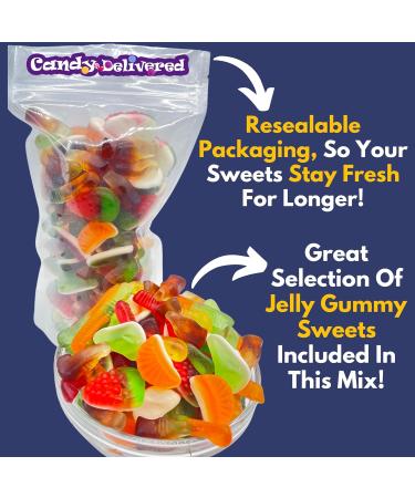 Mixed Jelly Pick & Mix Sweets 1kg Assorted Resealable Share Bag - Gummy Retro Pick n Mix Candy Selection Perfect For Birthday Christmas Valentines Gifts & Other Occasions 1kg Bag - Buy Online on GoSupps.com