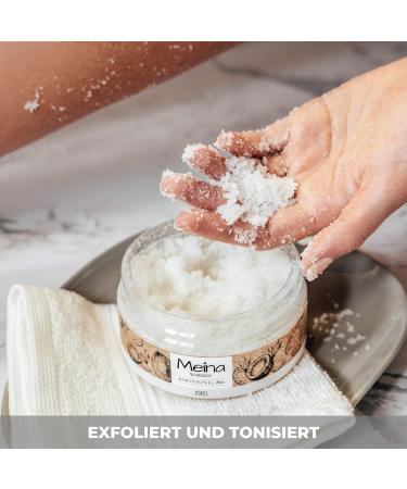Meina Coconut Body Scrub - Organic Exfoliating Scrub for Face Body & Lips | Unisex | 280g - Buy Online on GoSupps.com