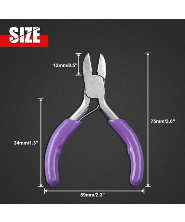 GOLD DEER Mini Diagonal Pliers 3 Inches Wire Cutters Small Side Cutter Mini Jewelry Pliers High Hardness Wire Cable Snips Flush Cutter Snips Tools for Wire Wrapping Bending Cutting Snipping - Buy Online on GoSupps.com